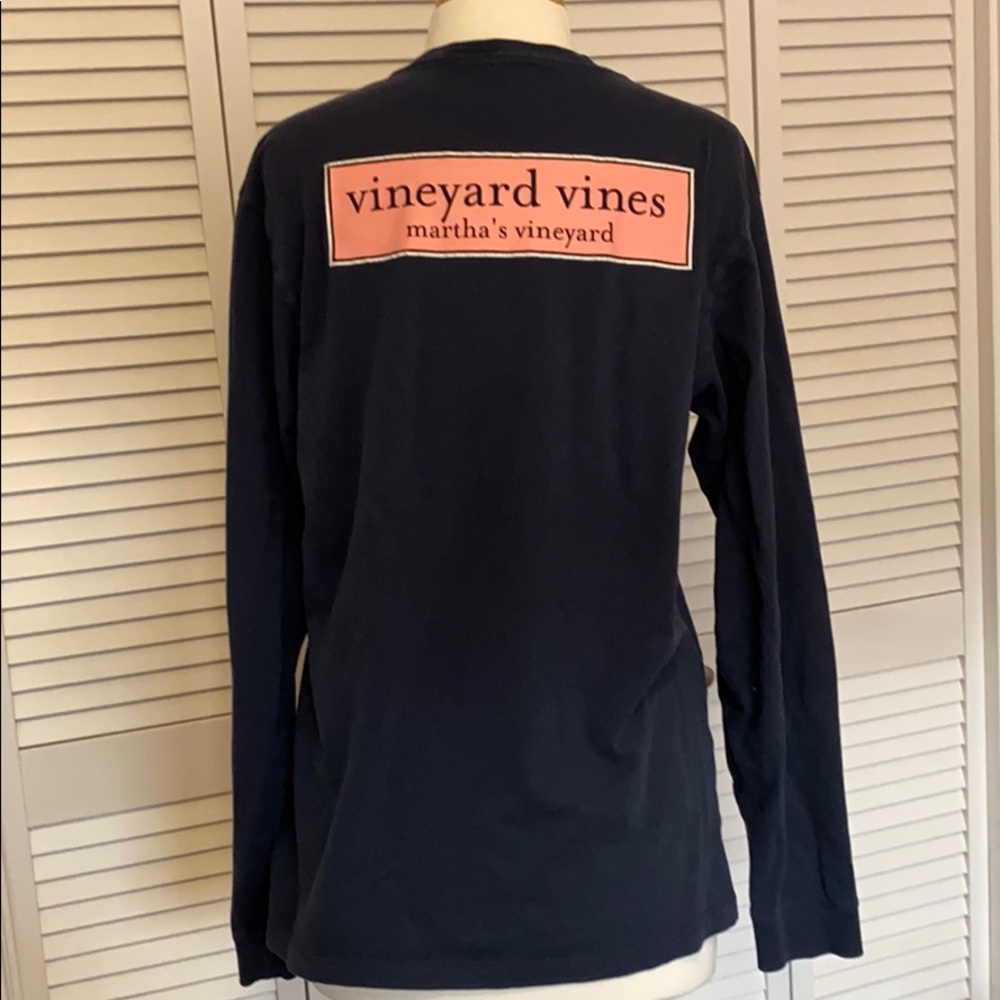 Vineyard Vines Navy Long Sleeve Tee